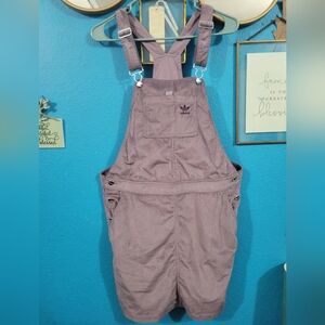 Adidas Lavender Corduroy Overalls Dress